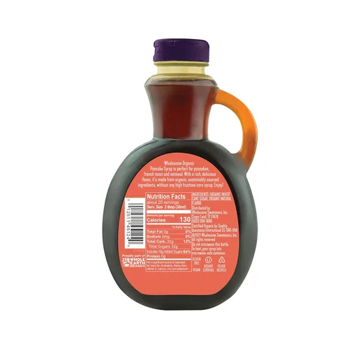 Vista 2 de Wholesome Edulcorantes - Jarabe orgánico para panqueques, 20 onzas, unidad única