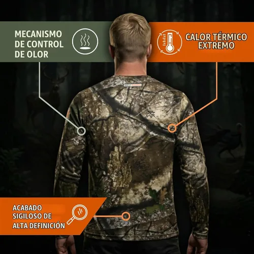Vista 3 de Realtree Camo Crewneck Tees Mezcla de algodón Realtree Apx