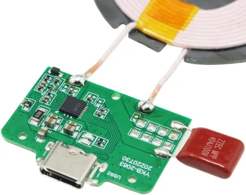 Vista 5 de Placa de circuito inalámbrica del cargador PCBA de 15W Qi con la carga del cojín de la bobina