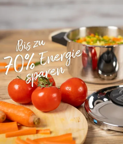 Vista 2 de Kuhn Rikon Duromatic Classic NEO - Olla a presión con mango lateral de 3,5 L, hecha en Suiza, ultrarrápida y eficiente energéticamente, base súper