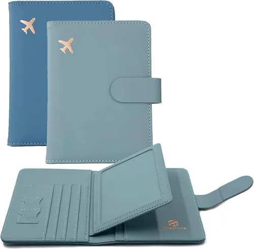 Vista 48 de Melsbrinna - Funda para pasaporte, ranuras para tarjetas, bonita funda para pasaporte para mujeres/hombres, resistente al agua con bloqueo RFID