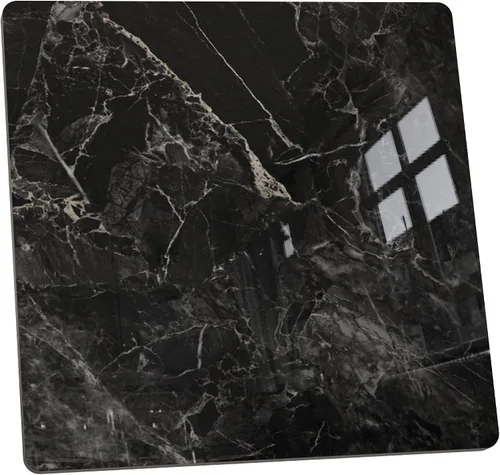 Vista 24 de Square Table Top, 19.6” White Sintered Stone Tabletop, DIY Replacement & Cover Marble Desktop, Scratch & Wear Resistant, Suitable for Indoor &