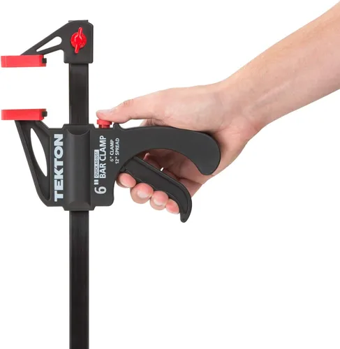Vista 4 de TEKTON Abrazadera de Barra de Trinquete de 6 Pulgadas / Separador de 12 Pulgadas, Juego de 2 Piezas CLP51506