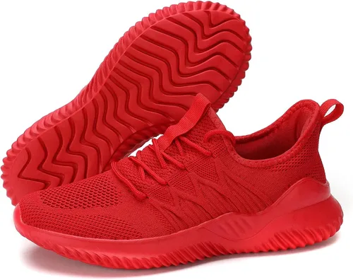 Vista 6 de Zapatos de correr casuales para hombre, ligeros, cómodos, informales, deportivos, de malla, para trabajo, gimnasio, sin cordones, tenis, caminar