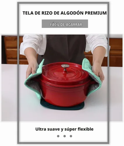 Vista 5 de Joyhalo Paquete de 4 soportes para ollas para cocina Aqua