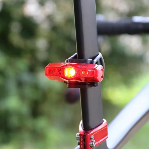 Vista 9 de CATEYE AMPP400S y ViZ100 Kit combinado de luz recargable USB para bicicleta