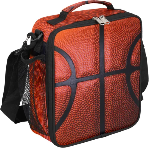 Vista 12 de Lonchera personalizada con nombre, lonchera personalizada de baloncesto, bolsa de almuerzo aislada personalizada, bolsa de preparación de comidas A