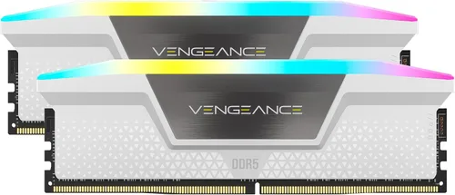 Vista 8 de CORSAIR Vengeance RGB DDR5 RAM 64 GB (2 x 32 GB) 6000 MHz CL30 Intel XMP iCUE Memoria de computadora compatible - Negro (CMH64GX5M2B6000C30)