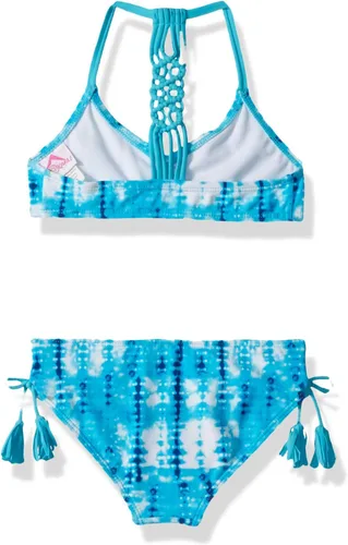 Vista 2 de Kanu Surf Bikini Willow con cuello en V para niña, traje de baño de 2 piezas