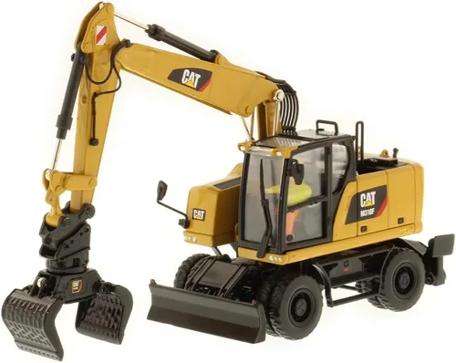 Vista 2 de Excavadora con ruedas Caterpillar M318F 1:50 - Serie High Line de Diecast Masters - 85508