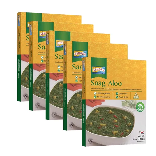 Vista 14 de Ashoka Comidas sin gluten, listas para microondas, veganas con granos negros y frijoles, comidas para calentar y servir, todas naturales Delhi Dal