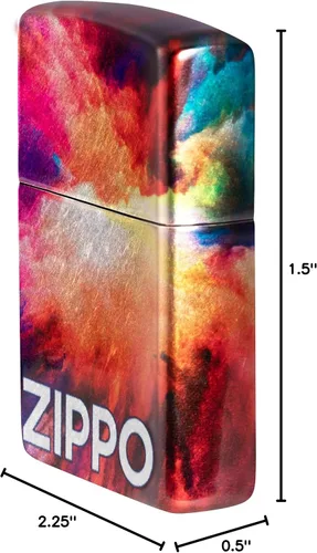 Vista 11 de Zippo Encendedor de bolsillo cromado con diseño Tie Dye 540