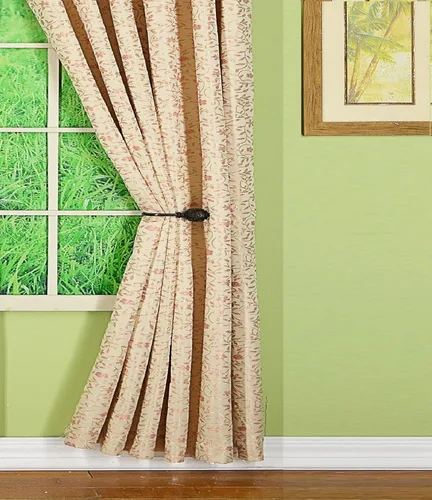 Vista 29 de Today's Curtain Madison - Cenefa reversible con botones, 20 pulgadas de largo, color burdeos
