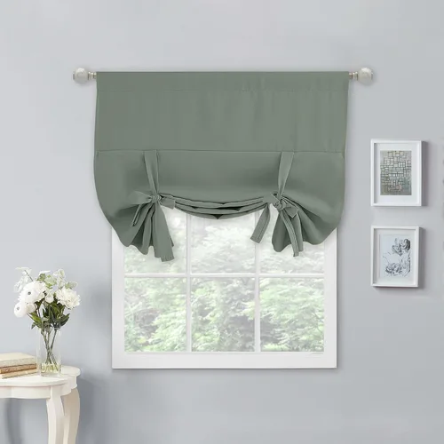 Vista 42 de NICETOWN Cortina Opaca con Aislamiento Térmico – Persiana Enrollable para Ventana de Bebé para Dormitorio/Acción de Gracias