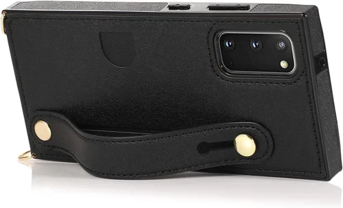 Vista 5 de CCSmall - Funda cruzada para Samsung Galaxy S20 FE (no S20) con soporte para ranura para tarjetas, correa de cordón ajustable con función atril