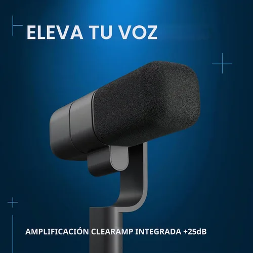Vista 3 de Logitech G Yeti Studio Active Dynamic XLR Broadcast Micrófono - Negro