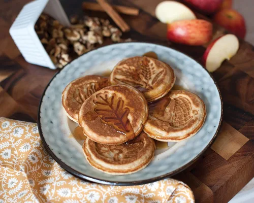 Vista 2 de Sartén Nordic Warepara minitortitas, Autumn Leaves Pancake, Negro