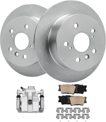 Vista 32 de Detroit Axle - Rotores de freno para Jeep Compass 2015-2022 Renegade 2016-2022 Fiat 500X 2016-2022, 2018, 2019, 2020, 2021. Reemplazo de rotores