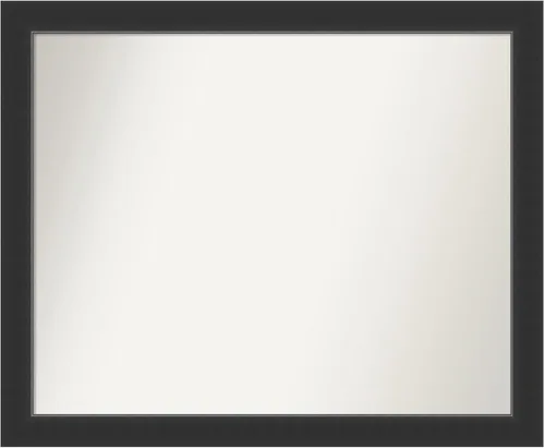 Vista 159 de Amanti Art Espejo personalizado, espejo de baño negro Astor, espejo de pared o espejo de tocador de baño sobre el fregadero (25 x 25 pulgadas)
