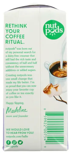 Vista 3 de Nutpods Crema de café sin azúcar con malvavisco tostado, almendra y coco 11.2 oz