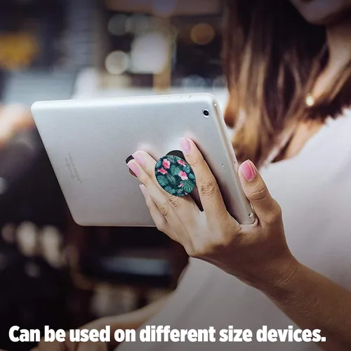 Vista 7 de PopSockets: Agarre plegable y soporte para teléfonos y tabletas - Hibiscus