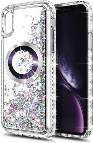 Vista 2 de NGB Supremacy Funda magnética para iPhone XR [compatible con Magsafe] con [protector de pantalla de vidrio templado/cordón para la muñeca], bonita