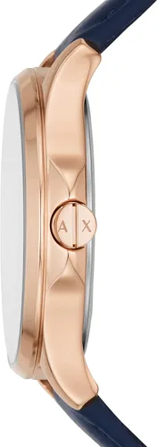 Vista 2 de Armani Exchange - Reloj de vestir de acero inoxidable con tres manos para mujer