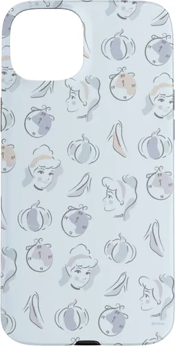 Vista 9 de Disney Carcasa para iPhone 17, diseño de acuarela de Cenicienta, color azul