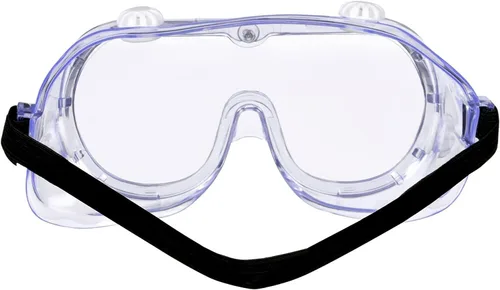 Vista 2 de KeeboMed Gafas de seguridad contra salpicaduras químicas/impactos, suaves, ajustables, 1 paquete