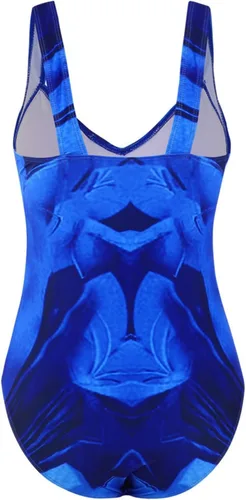 Vista 5 de SNKSDGM Womens Tie Back Solid One Piece Bathing Suit Tummy Control High Waist Swimwear Push Up Monokinis Swimsuits