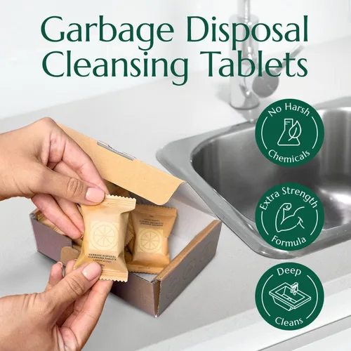 Vista 2 de CLEANOMIC Paquete de tabletas de eliminación de basura y lata de tabletas