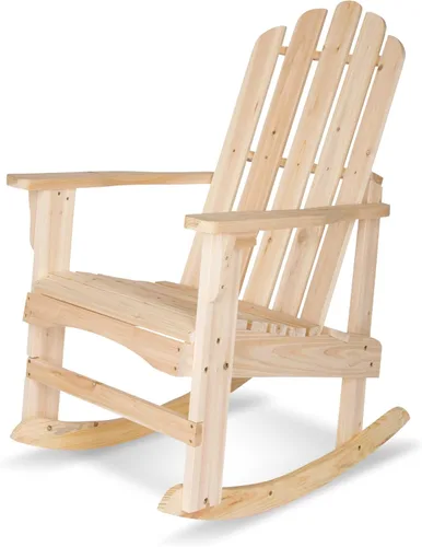 Vista 12 de Shine Company Marina Adirondack - Mecedora de madera para interiores y exteriores, color negro