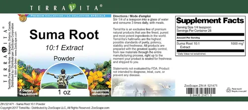Vista 3 de Suma Root 10:1 Polvo (1 oz, ZIN: 521471)