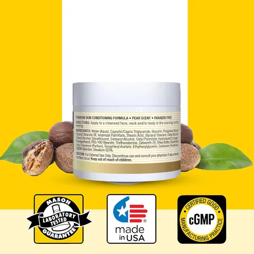 Vista 6 de MASON NATURAL Crema de colágeno prémium para la piel, antienvejecimiento para rostro y cuerpo, hidratante diario para hidratación y firmeza, aroma a