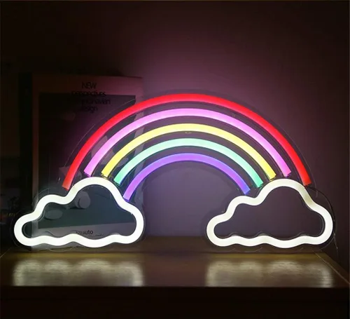 Vista 11 de Letrero de luz de neón LED con luces nocturnas funciona con USB, letrero decorativo de marquesina para bar, pub, tienda, club, garaje, hogar Ahoha