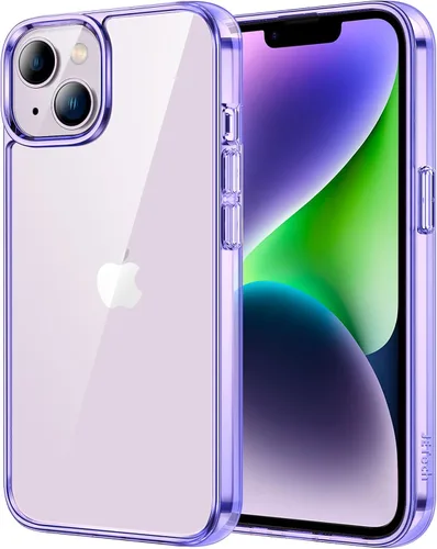 Vista 11 de JETech - Funda para iPhone 14 de 15,5 cm, cubierta a prueba de golpes que no se pone amarilla, parte trasera transparente antiarañazos (negro)