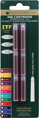Vista 8 de Monteverde Cartucho de tinta estándar, negro, paquete de 12 (G303BK)