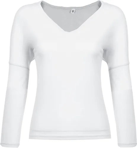 Vista 4 de Casual Blouses Tops for Women Solid Long Sleeves Pullover Fashion V Neck Fall Tops