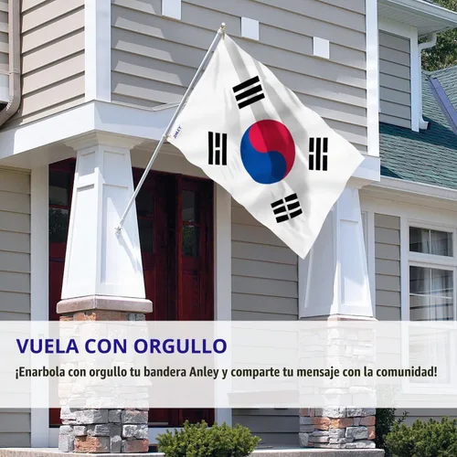 Vista 2 de Bandera de Asia, South Korea