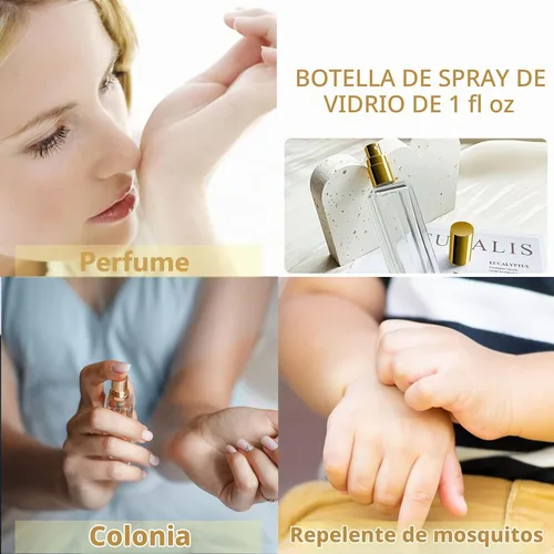 Vista 4 de Botella atomizadora de vidrio de 1.0 fl oz, botellas de perfume de 1 oz vacías, atomizador de vidrio, botella atomizador de viaje pequeña recargable