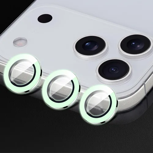 Vista 67 de Compatible con iPhone 11 Pro/11Pro Max/12 Pro Luminous Camera Lens Protector Ultra Thin Película de vidrio templado Protector de pantalla de cámara