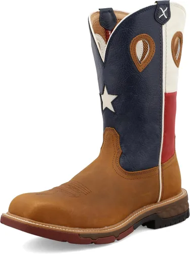 Vista 6 de Twisted X Mens 12" Nano Composite Safety Toe Western Work Boot