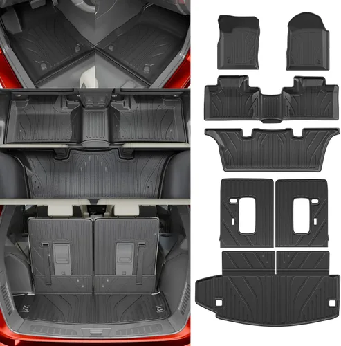 Vista 13 de Floor Mats Set (7 PCS) for 2016-2025 2026 Dodge Durango 7-Seater