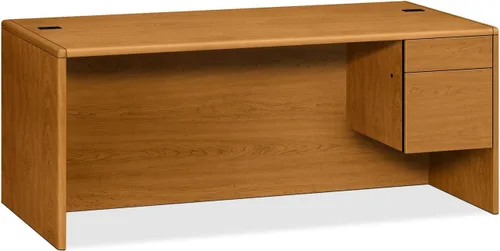 Vista 10 de HON Pedestal Credenza, derecha, 72 x 24 x 29-1/2 pulgadas, caoba