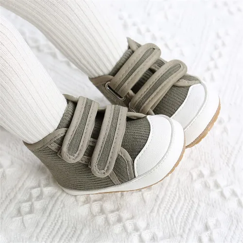 Vista 19 de COSANKIM Zapatos deportivos para bebé niño y niña, zapatos de tobillo altos, antideslizantes, suela suave, zapatos de cuna para niños pequeños
