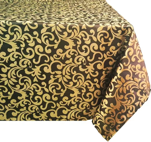 Vista 11 de Tektrum Mantel redondo con textura de lino sintético de 70 pulgadas, impermeable, a prueba de derrames, resistente a las manchas, sin arrugas