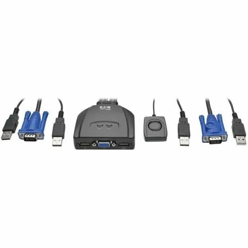 Vista 3 de Cable KVM USB / VGA de 2 Puertos con cab