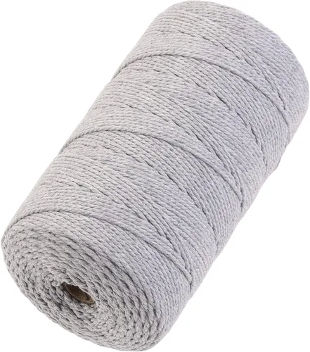 Vista 79 de Cuerda de macramé de 2 mm x 349 metros de cuerda de algodón natural para macramé, cuerda de macramé de color, cuerda de algodón suave, suministros