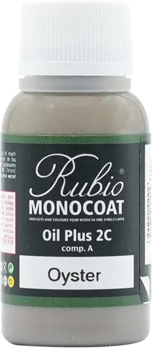 Vista 17 de Rubio Monocoat Muestra de Tinte y Acabado para Madera - Niebla 5% Aceite Plus Parte A Aceite de linaza para madera de secado rápido y ecológico