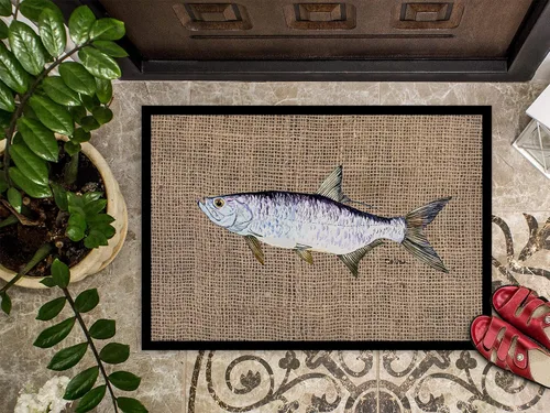 Vista 3 de Caroline's Treasures 8774JMAT - Tapete de lona para puerta delantera, 24 x 36 pulgadas, para interiores y exteriores, para entrada, antideslizante